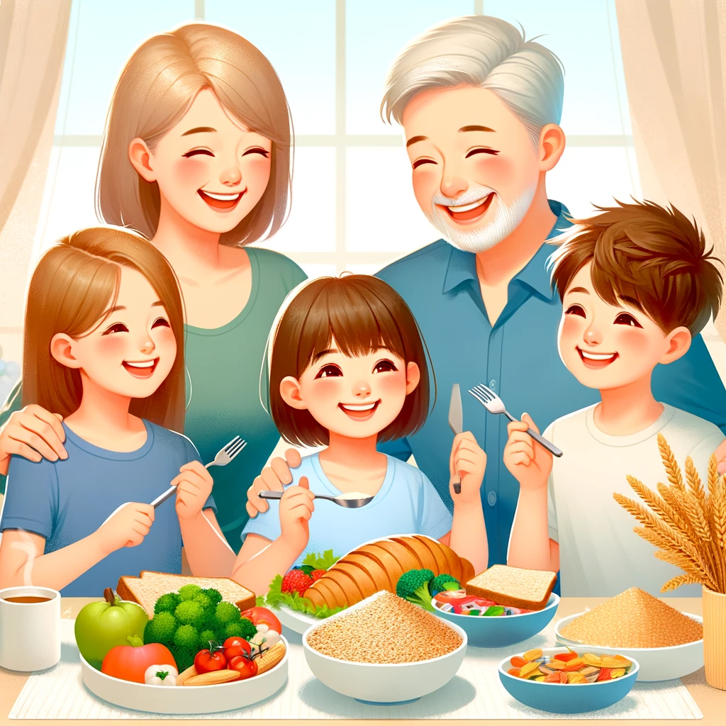 whole grains family eat